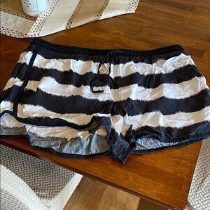 Juicy Couture Striped Black and White Shorts XL
